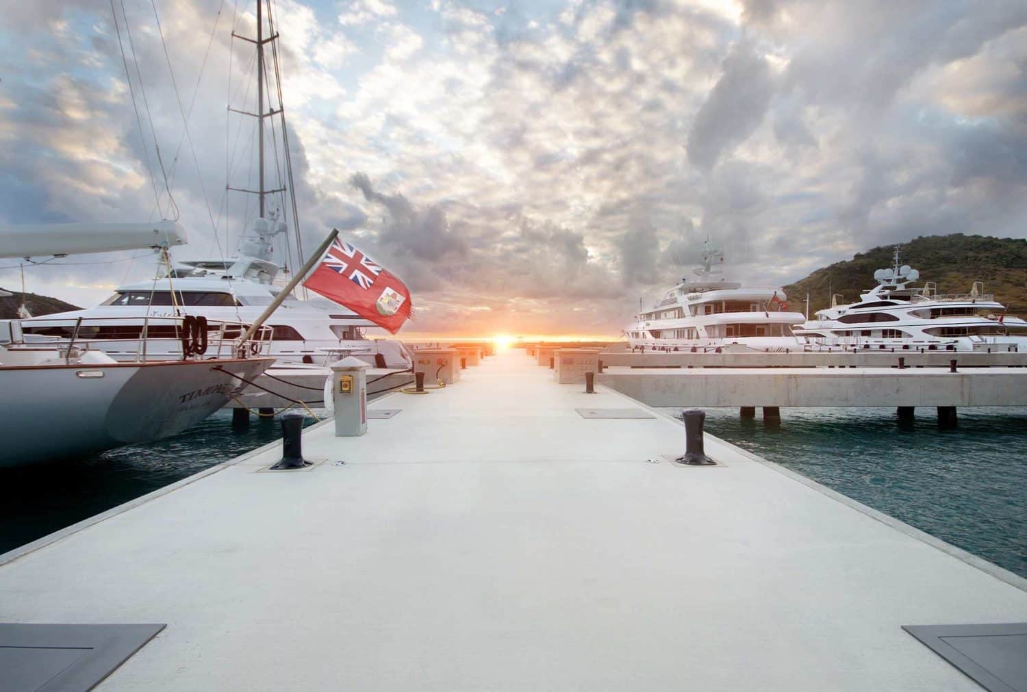 Причал для яхт в курортном комплексе Christophe Harbour 6